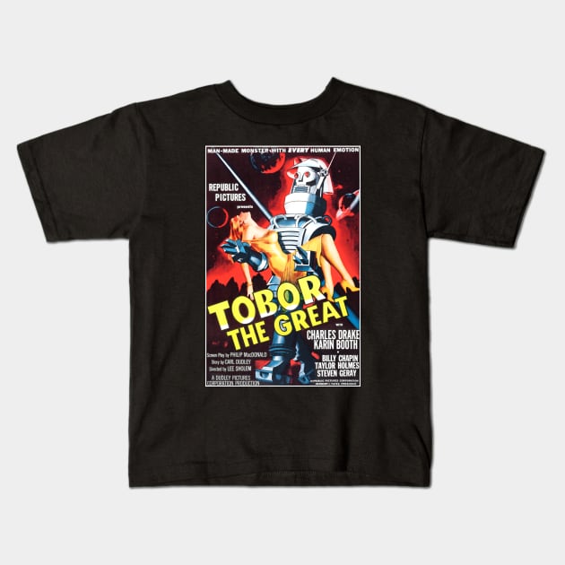 Tobor The Great (1954) Kids T-Shirt by Scum & Villainy